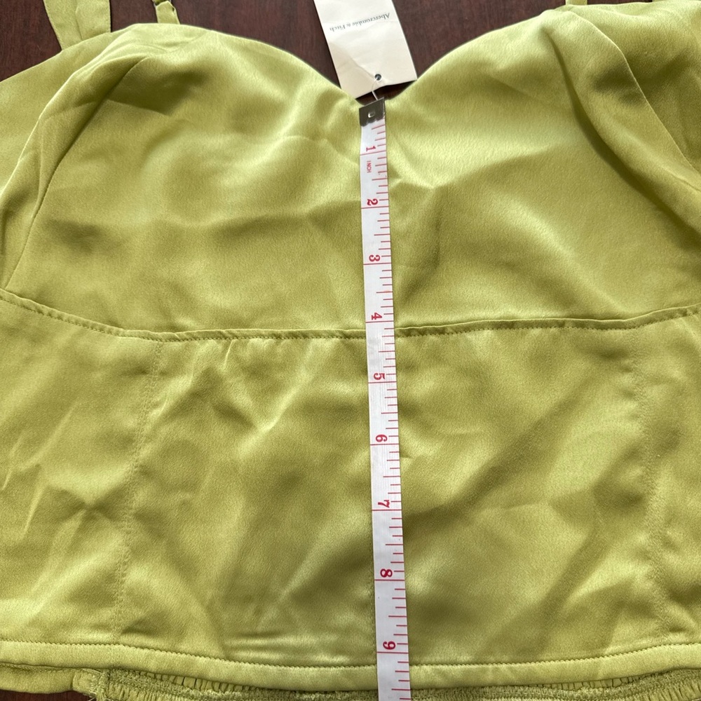 Abercrombie & Fitch Olive Green Satin Camisole - Picture 5 of 6